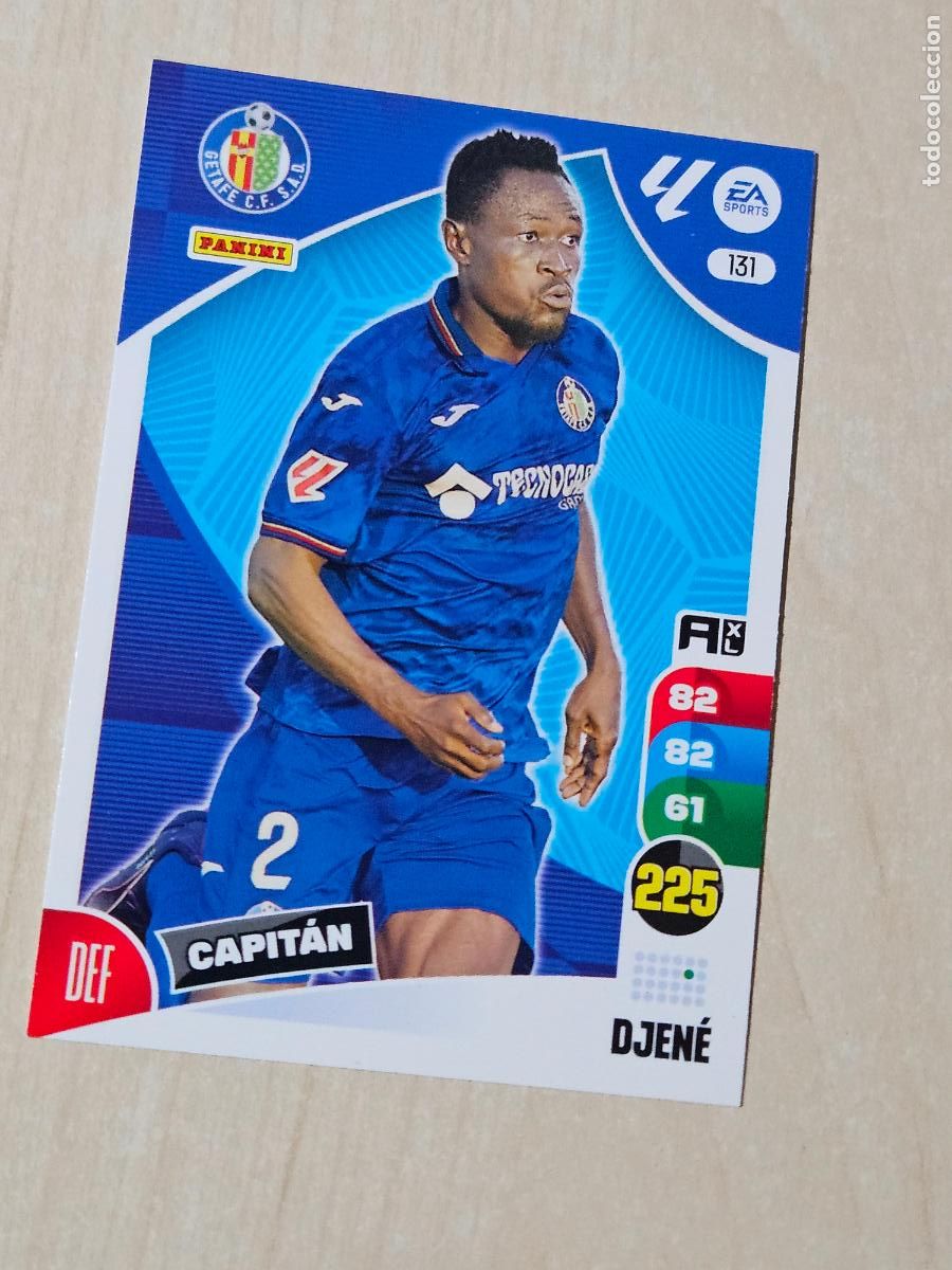 Cromos de f&uacute;tbol: FICHA N&ordm; 131 DJENE - ADRENALYN 24 25 - PANINI 2024 - 25 - CROMO - GETAFE