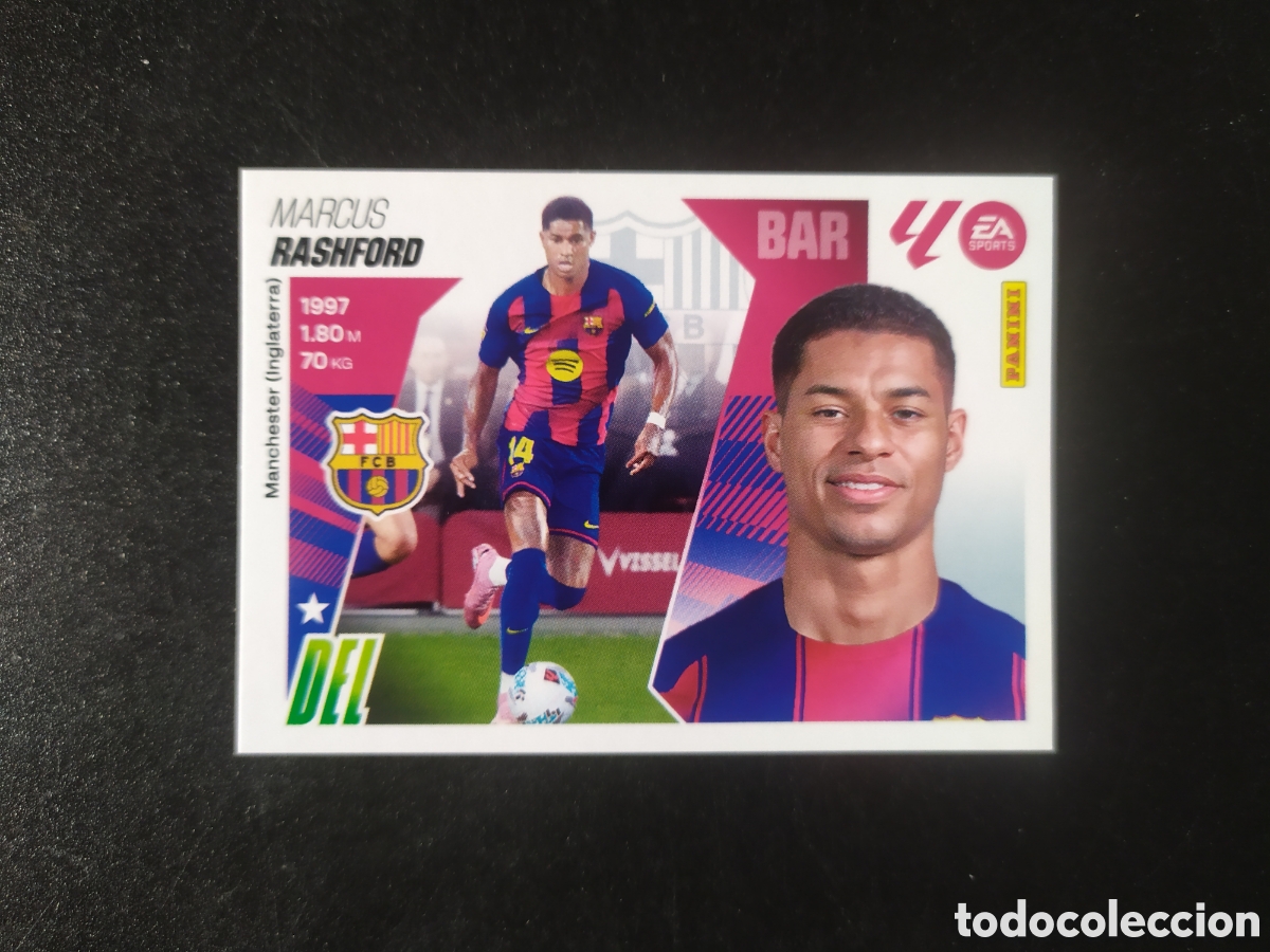 Cromos de F&uacute;tbol: Liga este 2025 2026 25 26 panini Rashford fichaje n&deg; 20 Barcelona