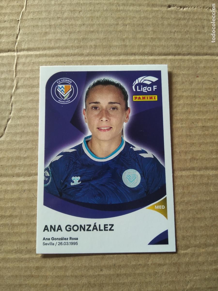 Fu&szlig;ball-Sticker: 192 ANA GONZALEZ LEVANTE BADALONA CROMO PANINI LIGA F 24-25 FUTBOL FEMENINO 2024-2025