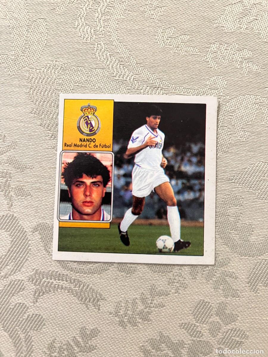 Cartes &agrave; collectionner de Football: NANDO REAL MADRID VERSION DIF&Iacute;CIL LIGA ESTE 1992/93 92 93