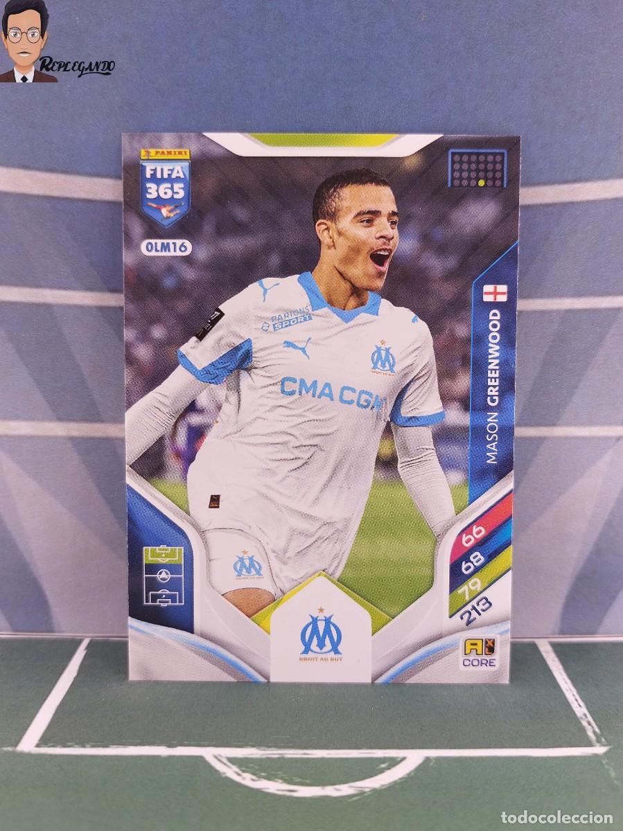 Fu&szlig;ball-Sticker: GREENWOOD N&ordm; OLM16 (OLYMPIQUE MARSELLA) ADRENALYN FIFA 365 PANINI 2025 2026 CARD 25 26 FICHA CROMO