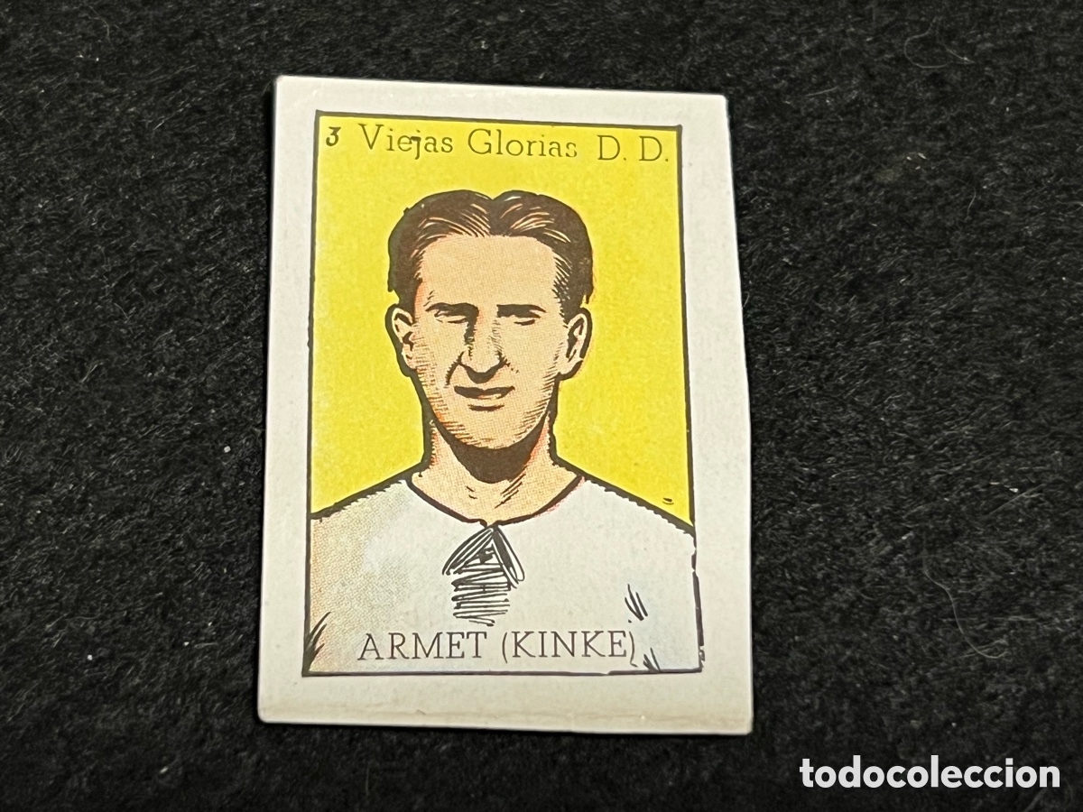 Cromos de F&uacute;tbol: CROMO ARMET KINKE VIEJAS GLORIAS N&ordm; 3 ASES DEL FUTBOL CULTURA EDITORIAL BRUGUERA 48-49 1948-1949