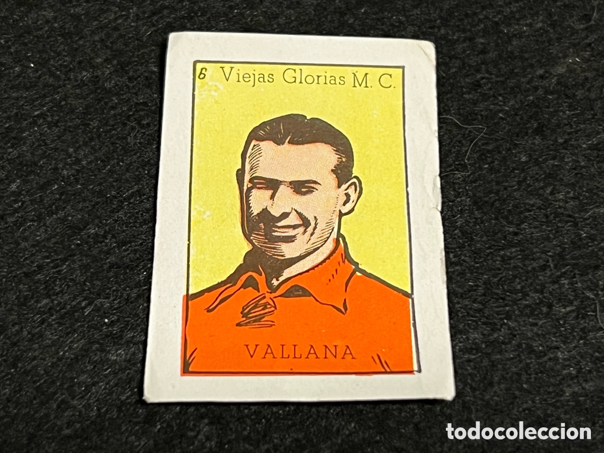 Cromos de F&uacute;tbol: CROMO VALLANA VIEJAS GLORIAS N&ordm; 6 ASES DEL FUTBOL CULTURA EDITORIAL BRUGUERA 48-49 1948-1949