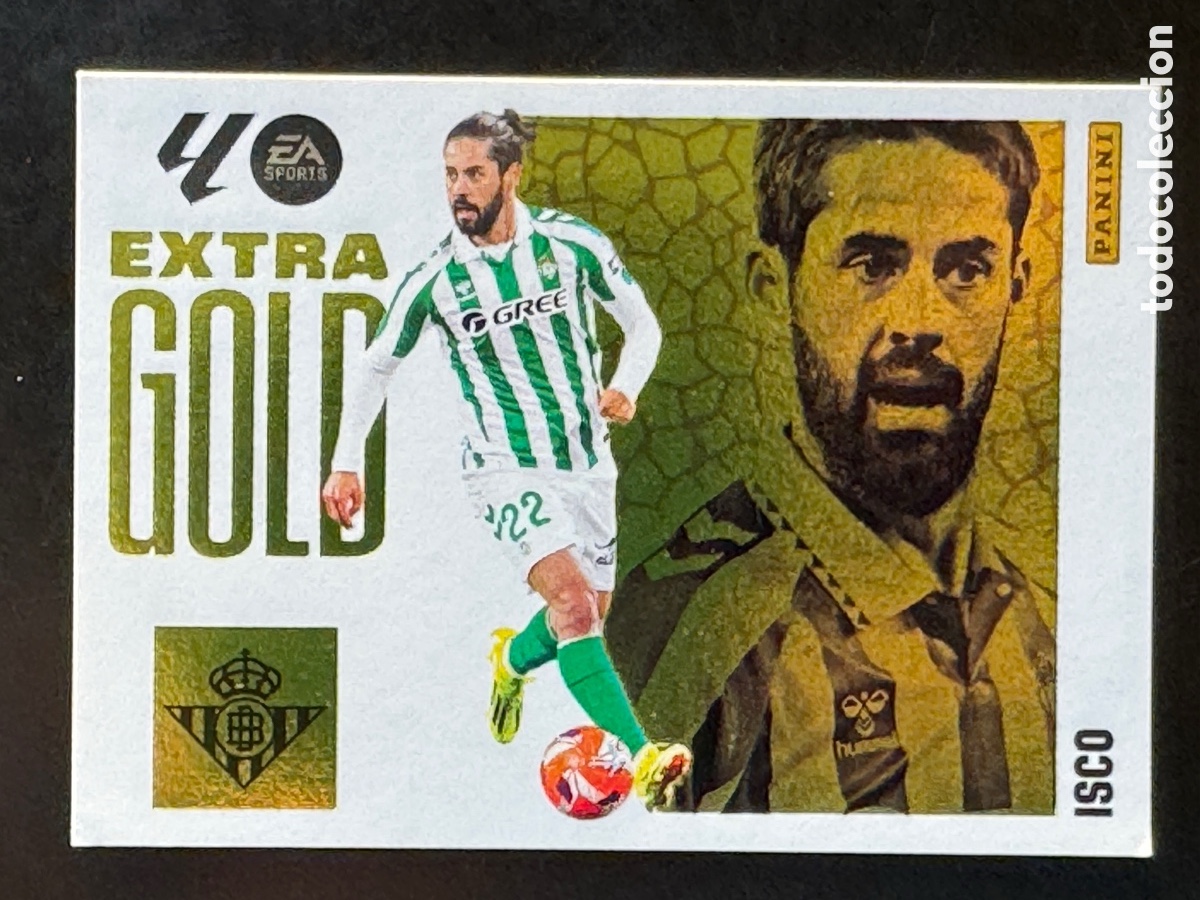 Cromos de F&uacute;tbol: Isco Extra Gold Betis Liga Este 2025/26