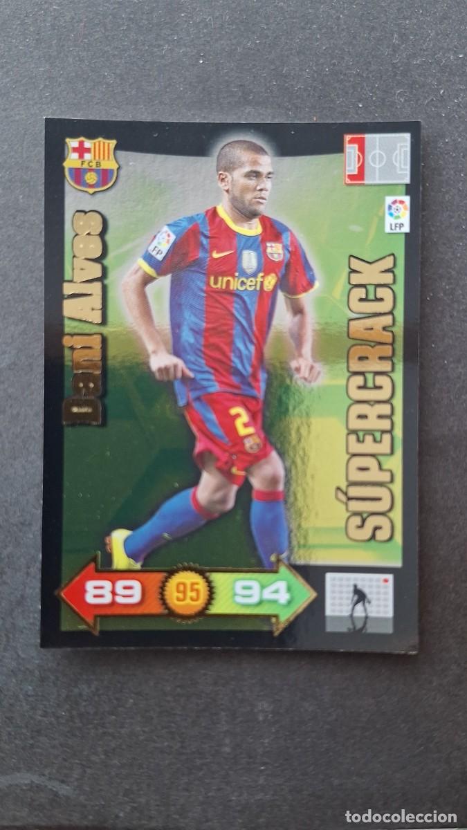 Cromos de f&uacute;tbol: L1 DANI ALVES F. C. BARCELONA SUPERCARCK ADRENALYN XL LIGA 2010 2011 10 11 PANINI