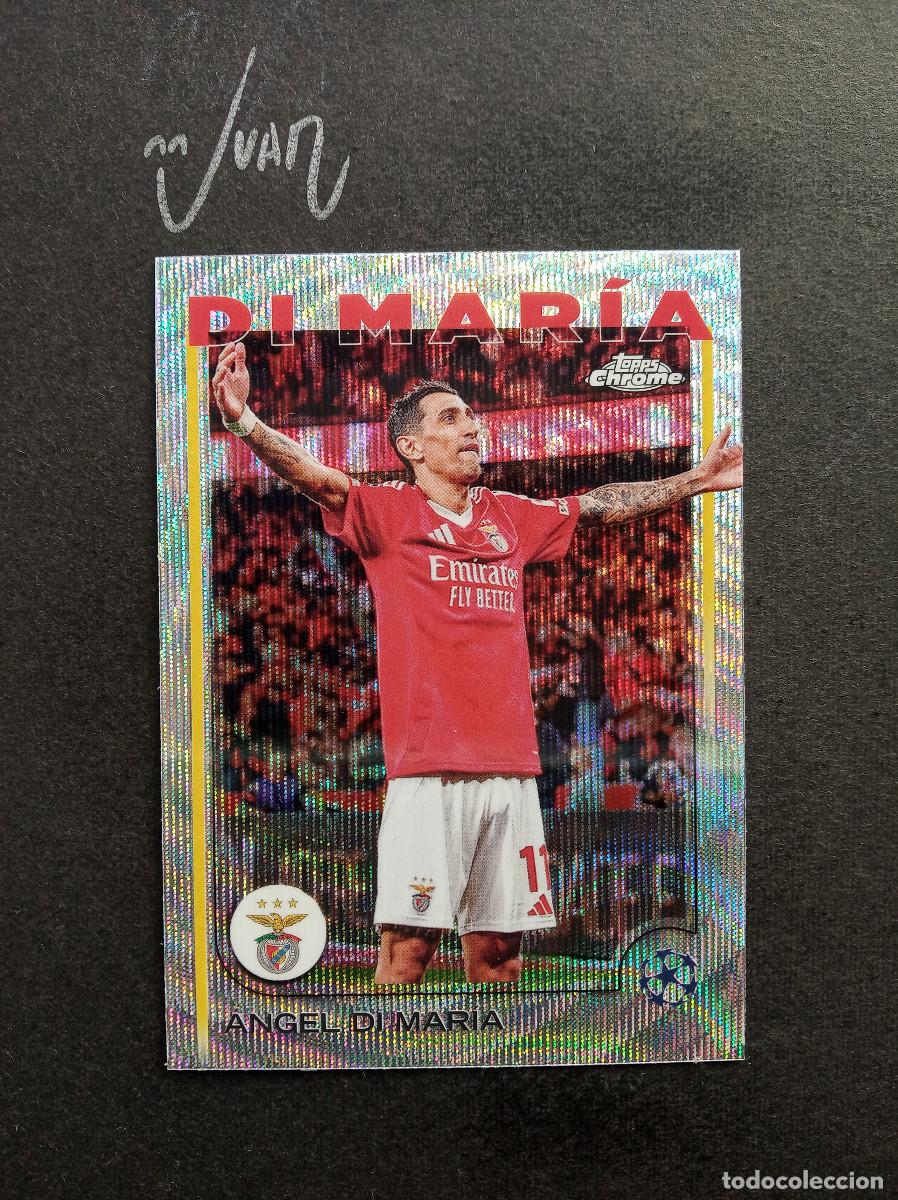 Fu&szlig;ball-Sticker: N&ordm; 60 WAVE REFRACTOR DI MARIA BENFICA ARGENTINA ⚽ TOPPS &reg; CHROME COMPETITIONS 2024 2025 24 25 NUEVO