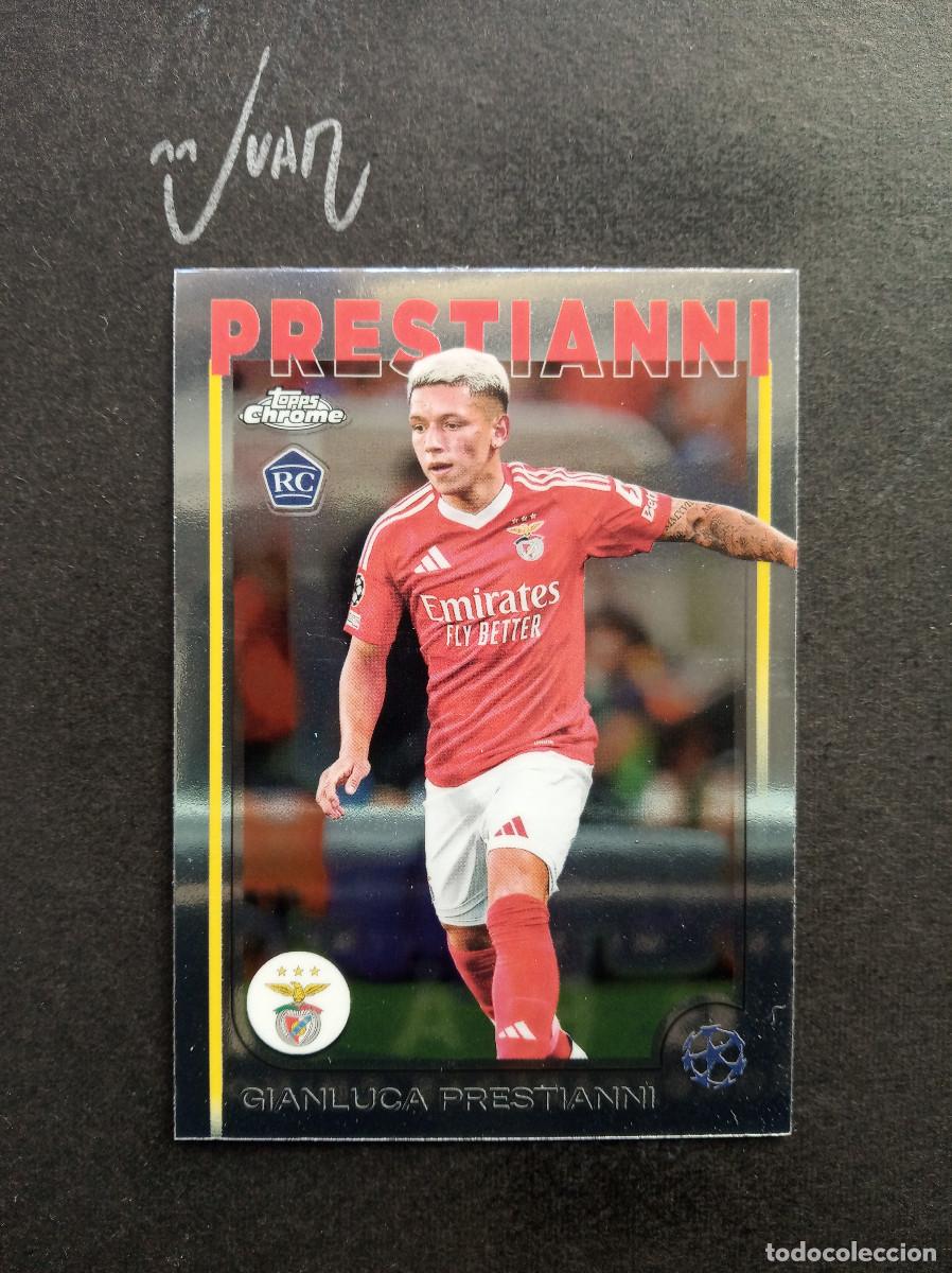 Cromos de F&uacute;tbol: N&ordm; 36 ROOKIE PRESTIANNI SL BENFICA ARGENTINA ⚽ TOPPS &reg; CHROME UCC COMPETITIONS 2024 2025 24 25 NUEVO