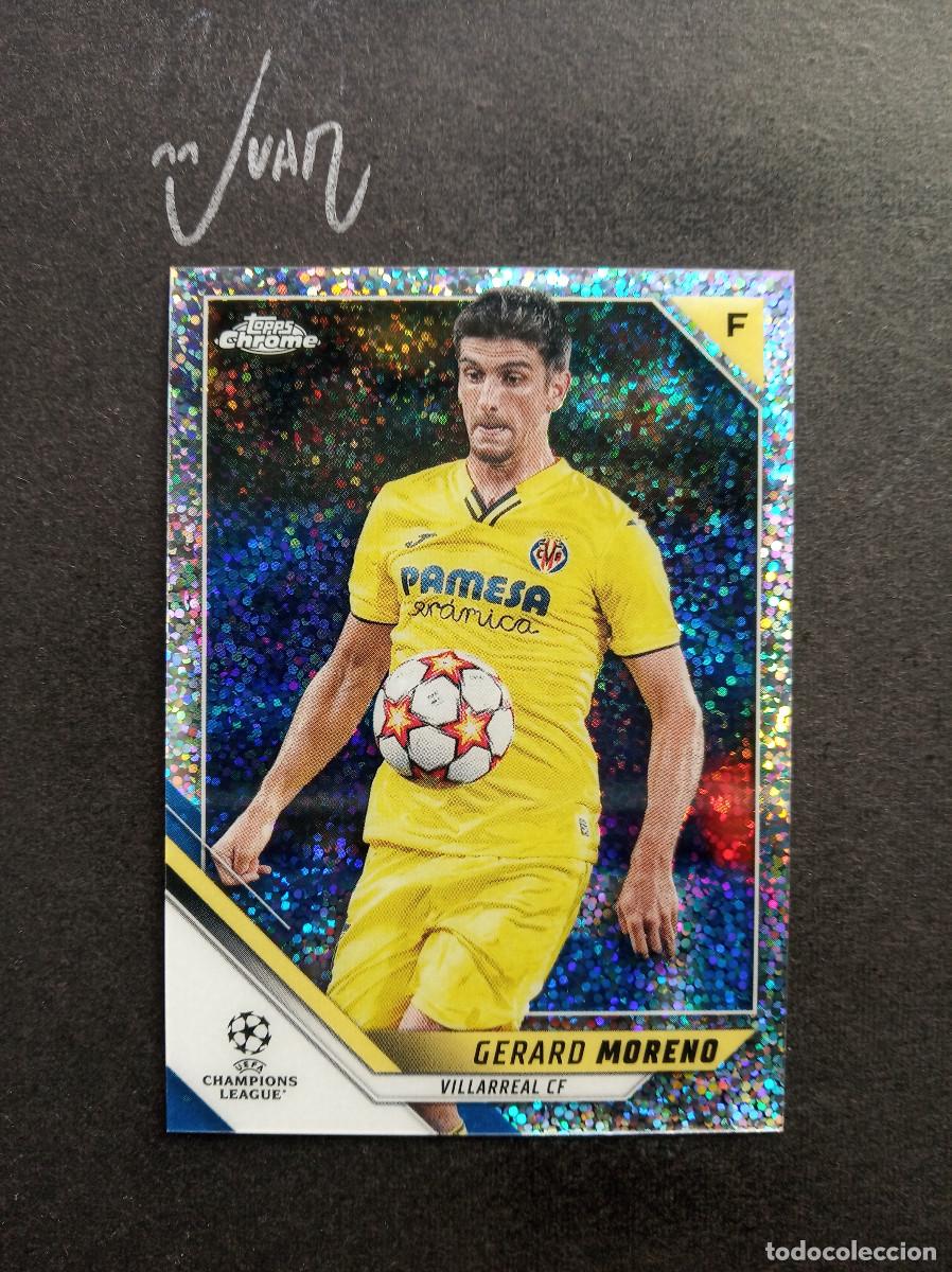 Cartes &agrave; collectionner de Football: N&ordm; 23 SPECKLE REFRACTOR GERARD MORENO VILLARREAL ESPA&Ntilde;A ⚽ TOPPS &reg; CHROME UCL 2021 2022 21 22 NUEVO