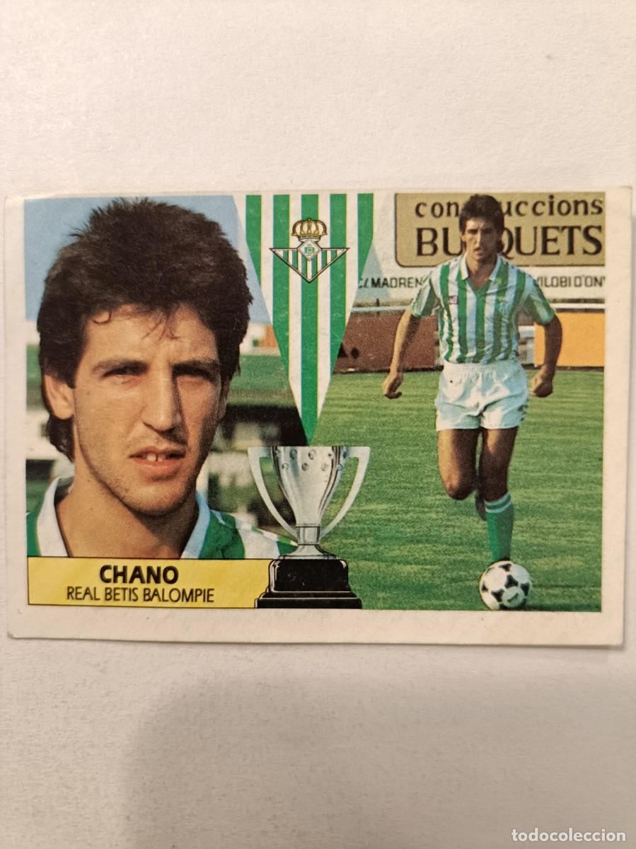 Cromos de F&uacute;tbol: CHANO REAL BETIS BALOMPIE LIGA 87/88 ESTE