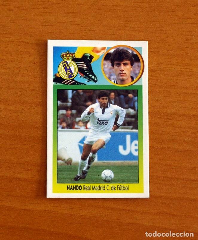 Fu&szlig;ball-Sticker: Real Madrid - Nando - Ediciones Este Liga 1993-1994, 93-94 - De cart&oacute;n Nunca pegado