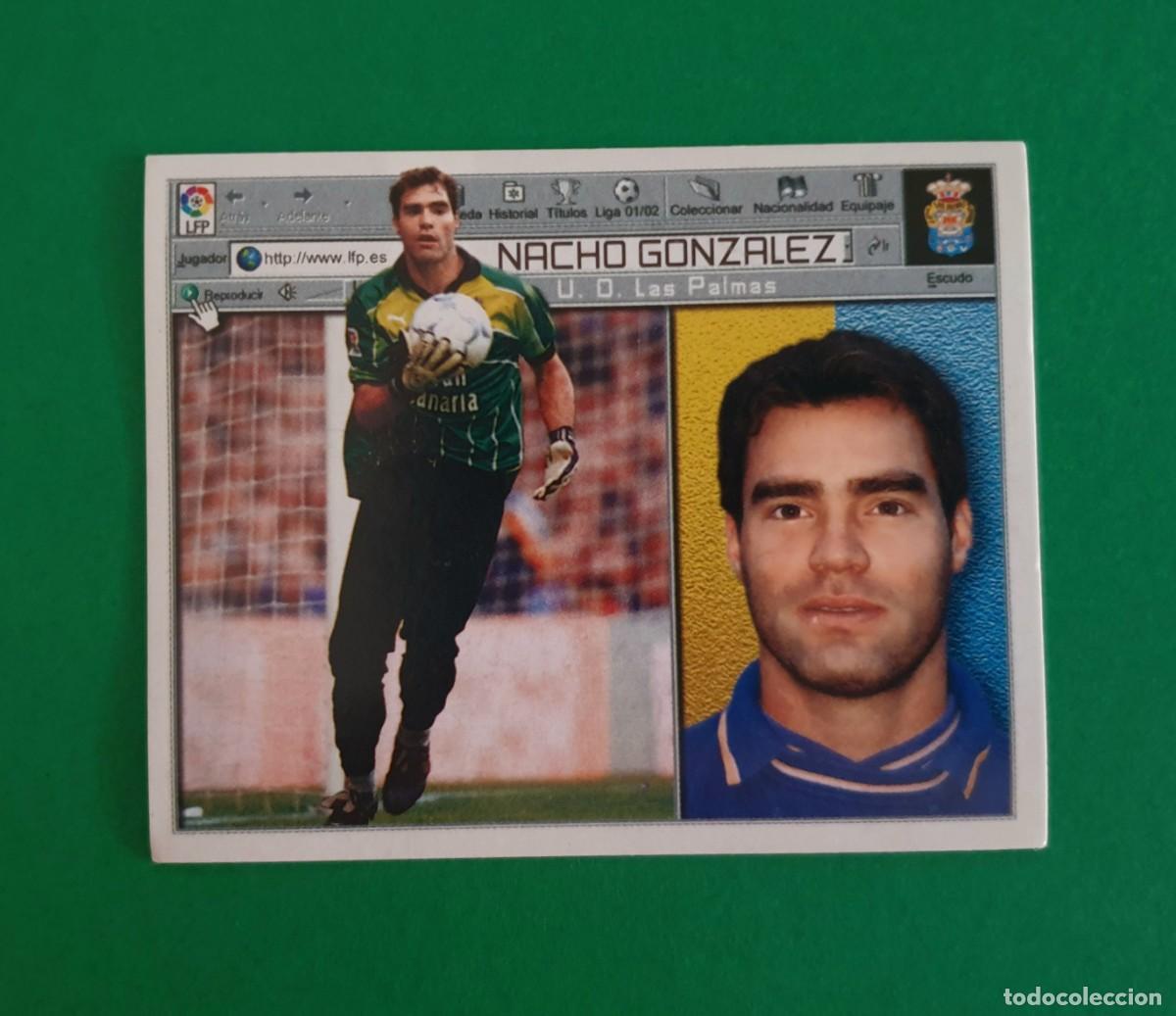 Cromos de f&uacute;tbol: NACHO GONZ&Aacute;LEZ - LAS PALMAS - EDICIONES ESTE 2001-02 - 01/02 - Foto 1
