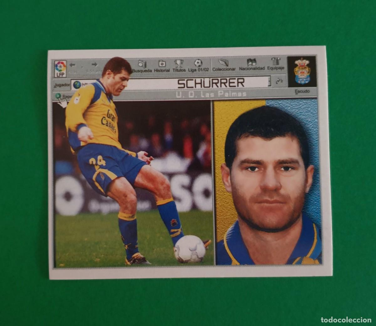 Cromos de f&uacute;tbol: SCHURRER - LAS PALMAS - EDICIONES ESTE 2001-02 - 01/02 - Foto 1