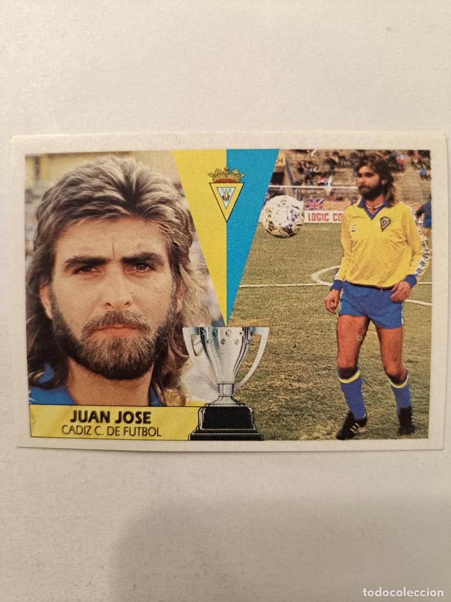 Fu&szlig;ball-Sticker: JUAN JOSE CADIZ C.F. LIGA 87/88 ESTE