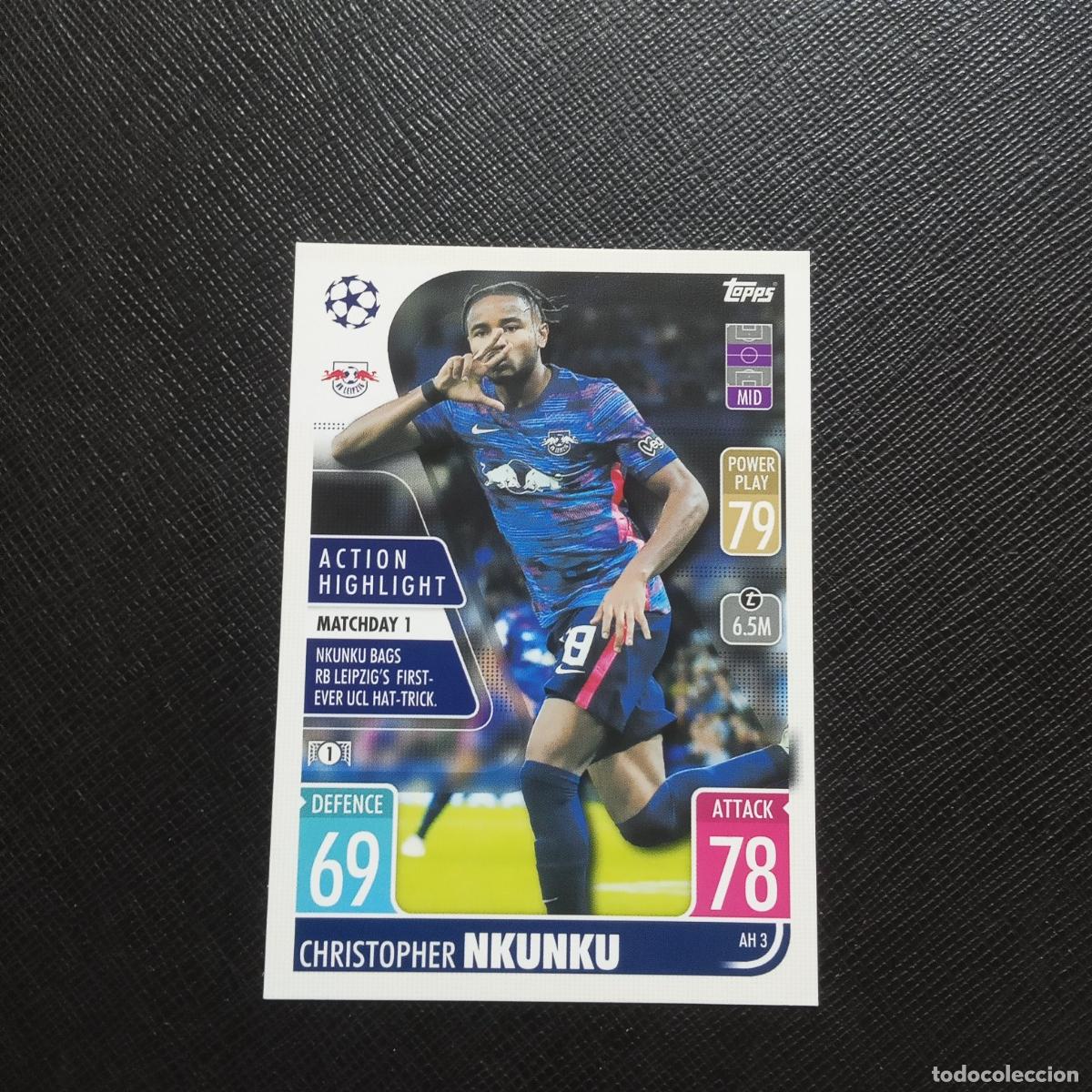 Cromos de Futebol: NKUNKU RB LEIPZIG TOPPS MATCH ATTAX 2021 2022 FUTBOL 21 22 - (MD95/96-3) PG18 B