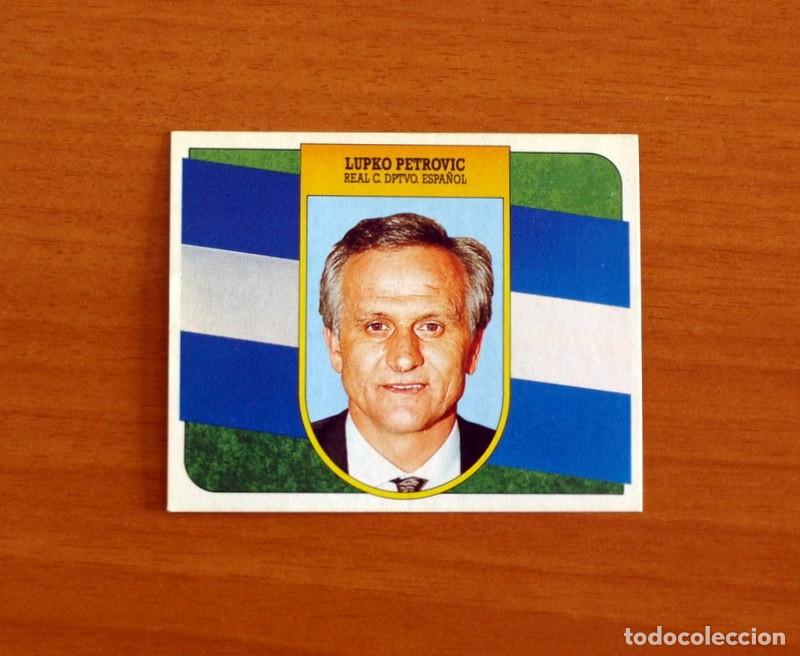 Cromos de f&uacute;tbol: R.C.D. Espa&ntilde;ol-Espanyol -Lupko Petrovic Entrenador-Ediciones Este Liga 1991-1992-91-92 -Nunca pegado