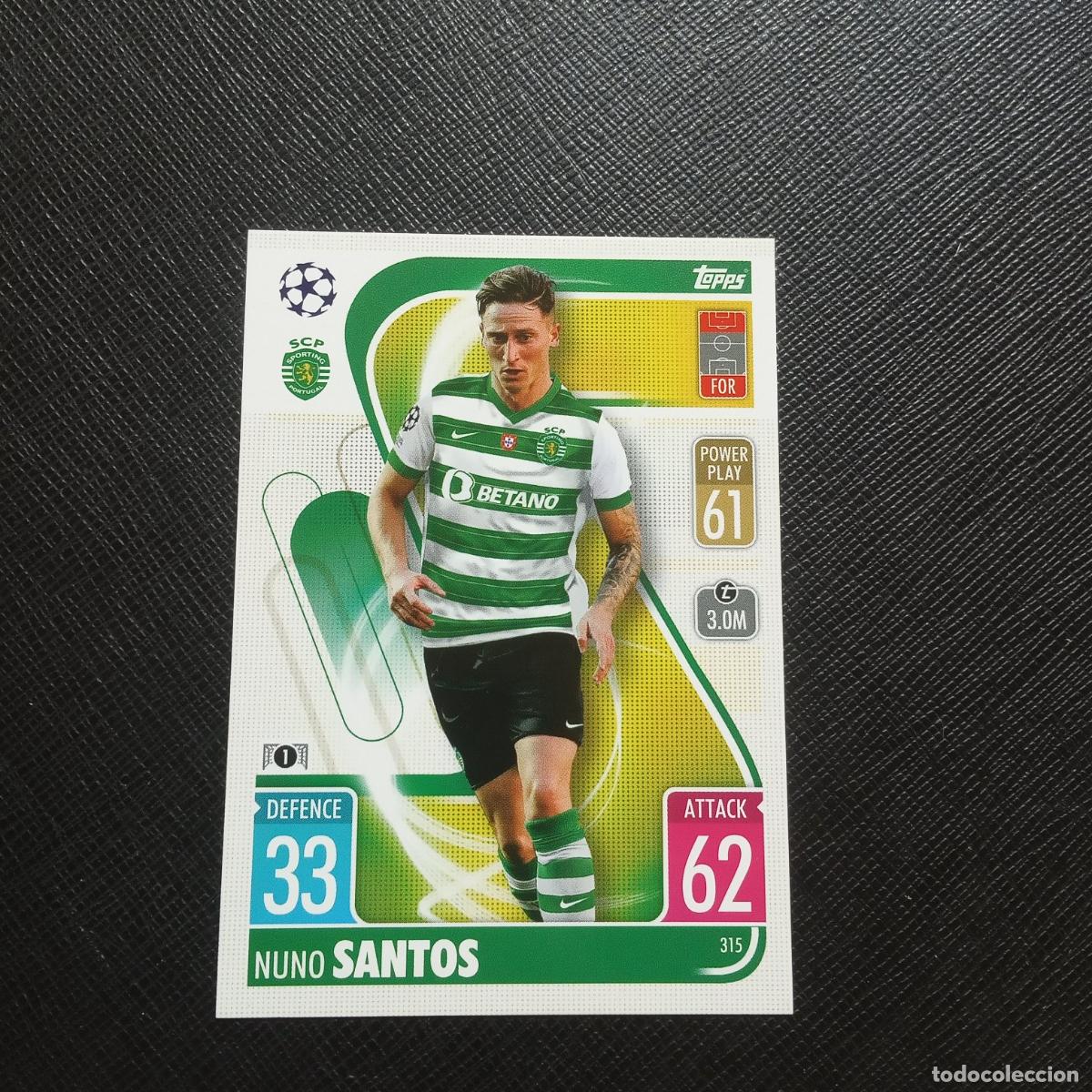 Cromos de F&uacute;tbol: 315 SANTOS SPORTING LISBOA TOPPS MATCH ATTAX 2021 2022 FUTBOL 21 22 - (MD95/96-3) PG21