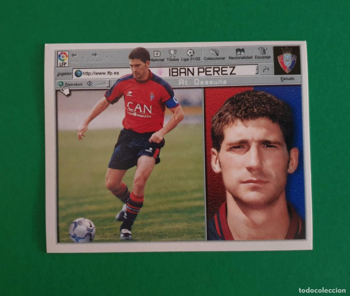 Fu&szlig;ball-Sticker: IB&Aacute;N P&Eacute;REZ - OSASUNA - EDICIONES ESTE 2001-02 - 01/02