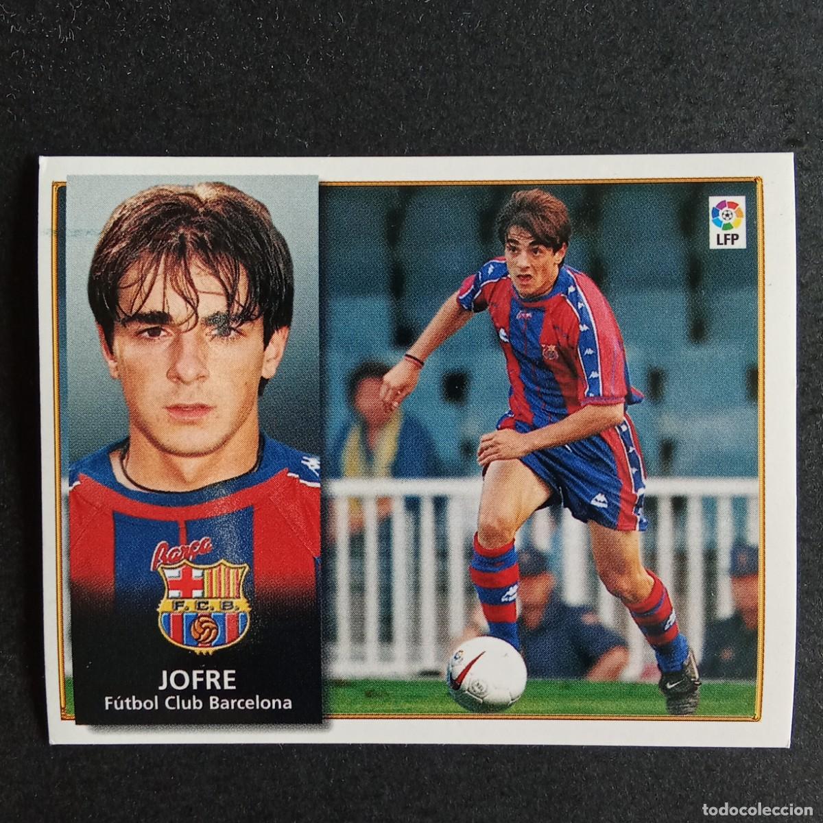 Cromos de F&uacute;tbol: CROMO LIGA 1998 1999 98 99 EDICIONES ESTE ULTIMOS FICHAJES N 5 JOFRE BARCELONA NUNCA PEGADO