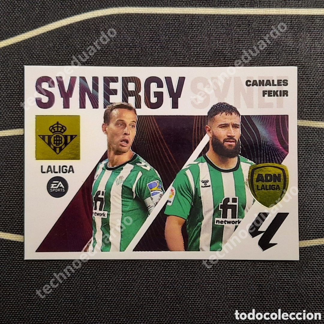Cromos de F&uacute;tbol: #ADN7 Canales Fekir ADN Synergy del Betis. Cromo Liga Este 23-24 2023-2024