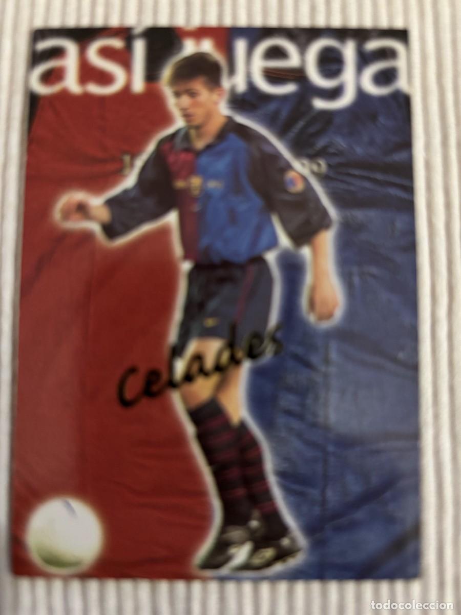 Fu&szlig;ball-Sticker: Cromo Card Panini 100 a&ntilde;os Historia Bar&ccedil;a 1899-1999 (Asi Juega Celades) Num. 225