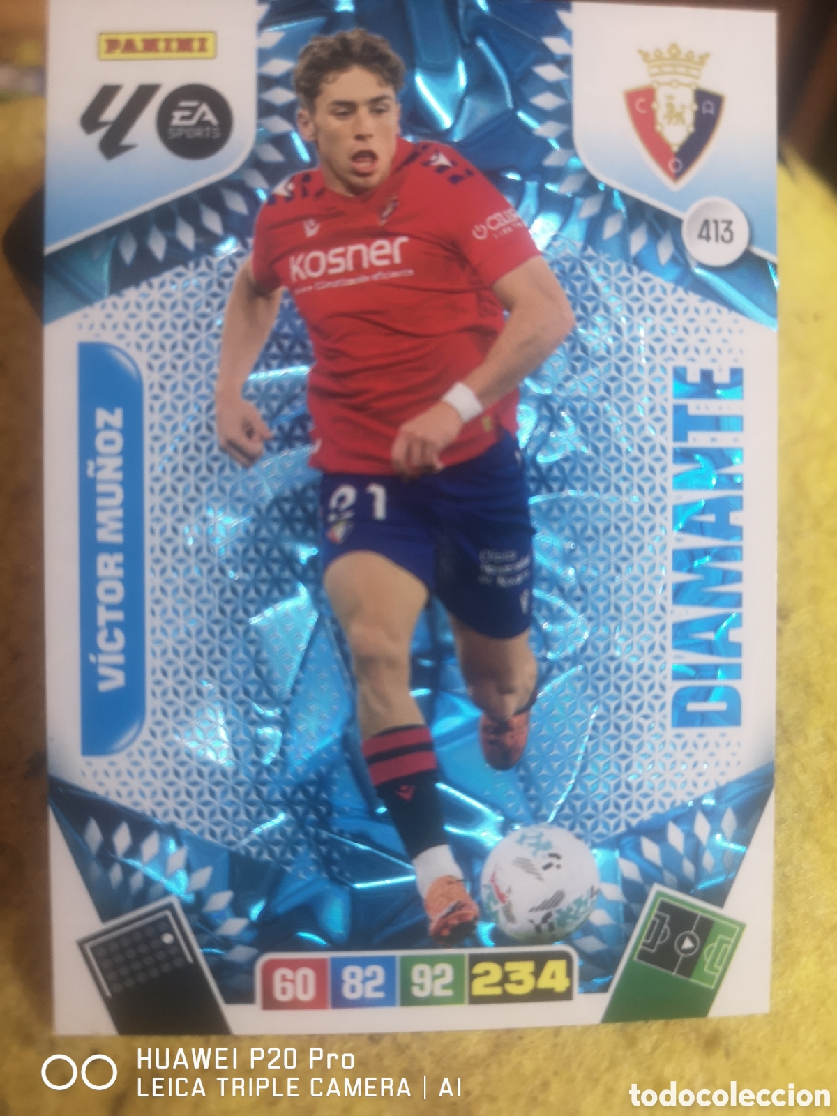 Cromos de f&uacute;tbol: ADRENALYN XL 2025 2026 / 25 26 DIAMANTE - VICTOR MU&Ntilde;OZ 413 OSASUNA