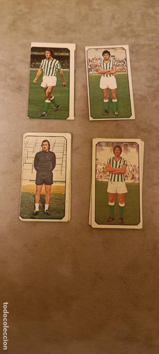 Figurine di Calcio: 4 CROMOS BETIS EDICIONES ESTE 77-78 SIN PEGAR - SE VENDEN SUELTOS