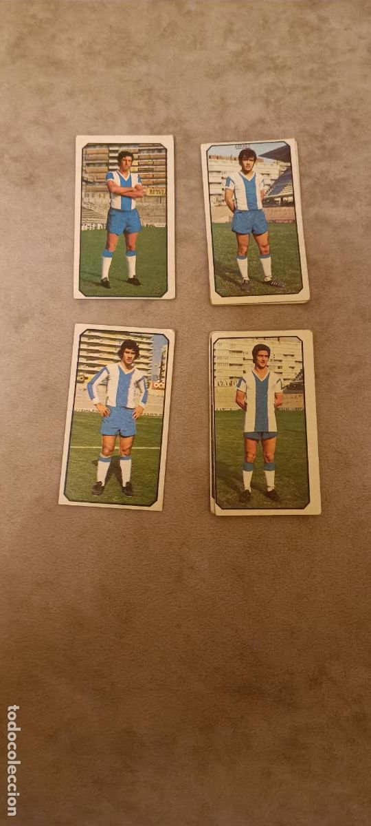 Figurine di Calcio: 4 CROMOS ESPA&Ntilde;OL EDICIONES ESTE 77-78 SIN PEGAR - SE VENDEN SUELTOS