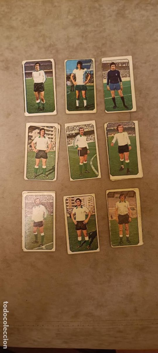 Figurine di Calcio: 9 CROMOS RACING DE SANTANDER EDICIONES ESTE 77-78 SIN PEGAR - SE VENDEN SUELTOS