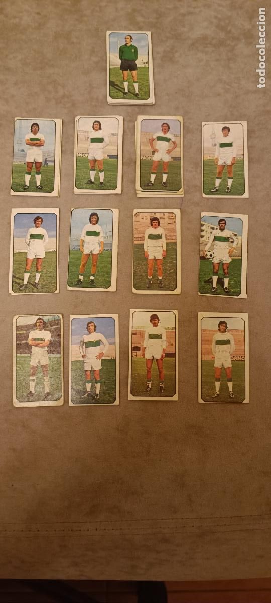Figurine di Calcio: 13 CROMOS ELCHE EDICIONES ESTE 77-78 SIN PEGAR - SE VENDEN SUELTOS