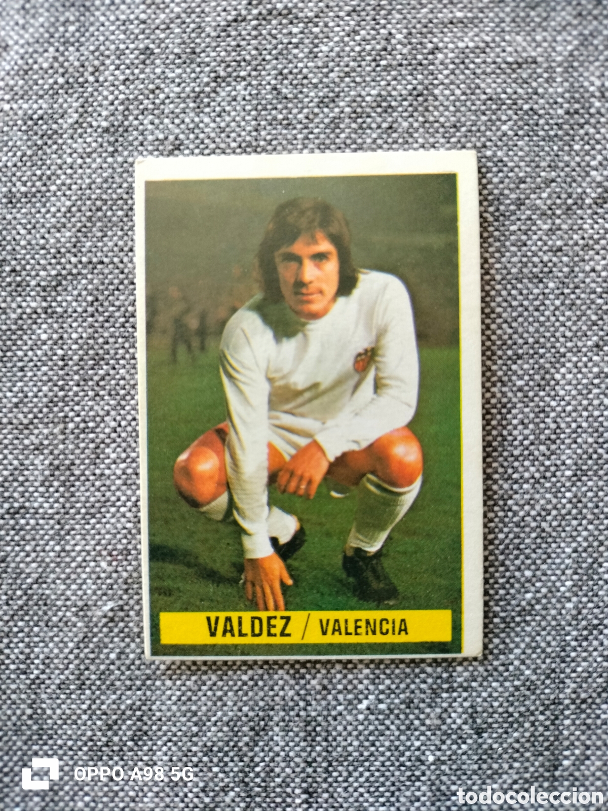 Fu&szlig;ball-Sticker: Cromo Valdez Valencia Ediciones Este liga temporada 74 75 1974 1975