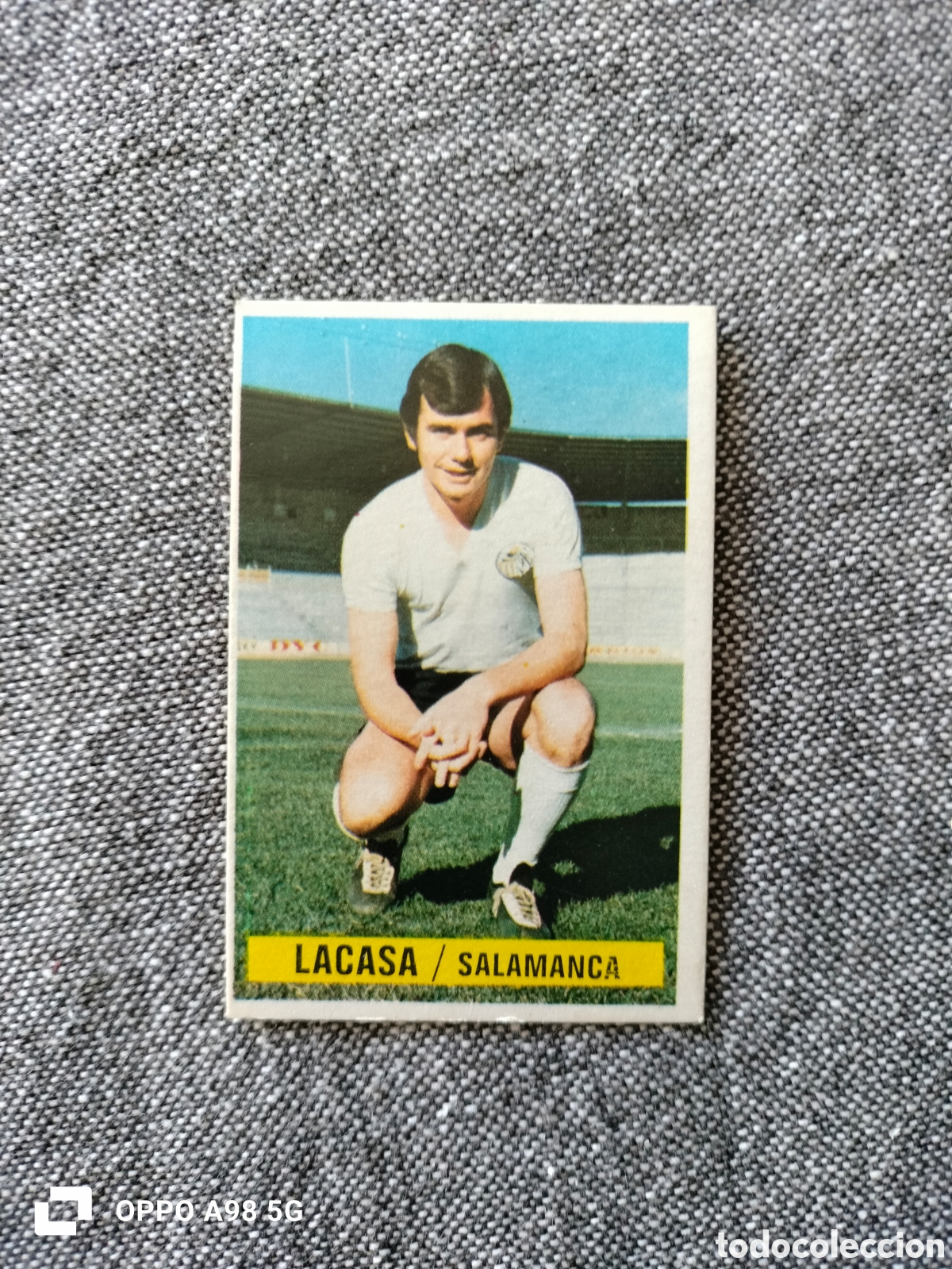 Fu&szlig;ball-Sticker: Cromo Lacasa Salamanca Ediciones Este liga temporada 74 75 1974 1975