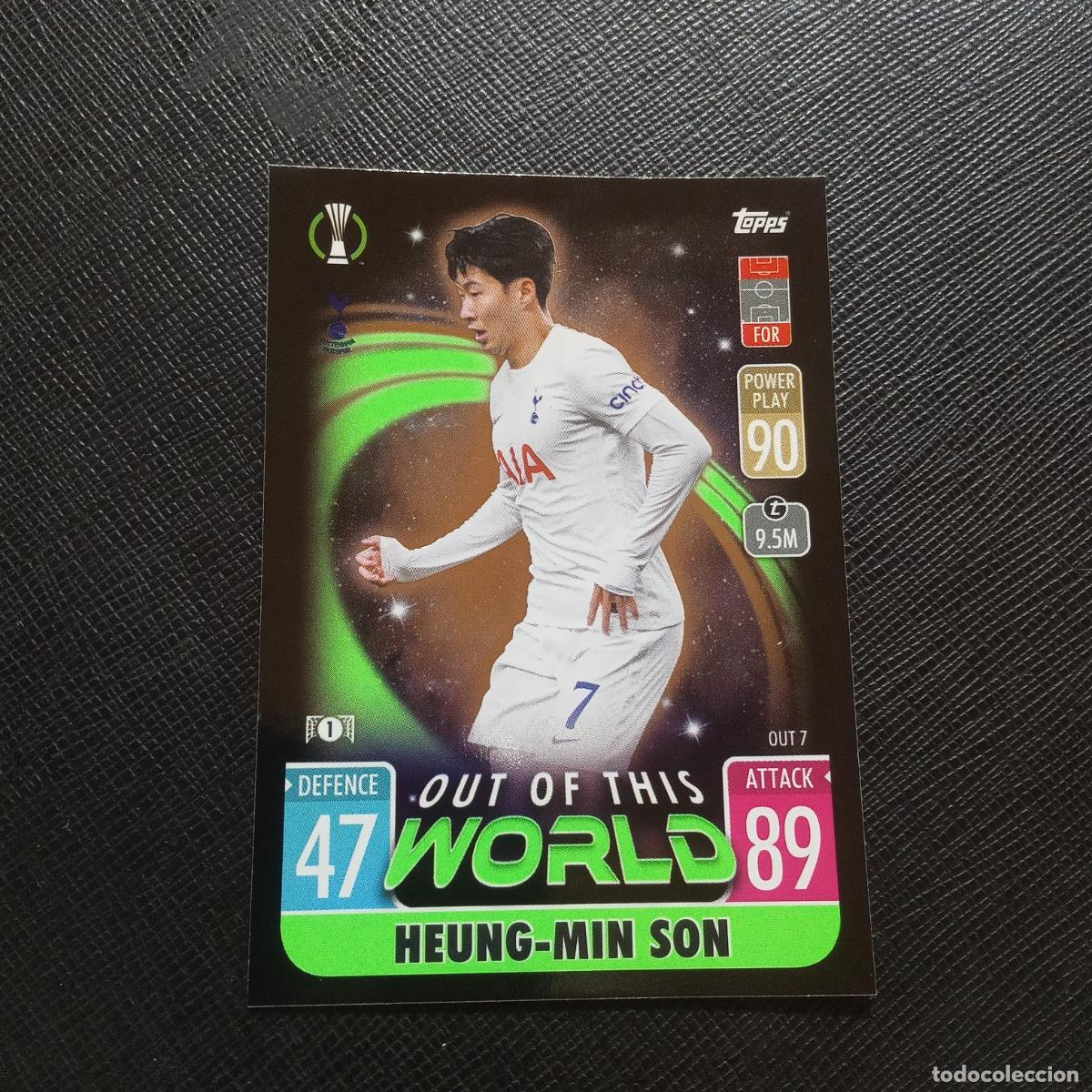 Cromos de f&uacute;tbol: SON TOTTENHAM TOPPS MATCH ATTAX 2021 2022 FUTBOL 21 22 - A127 PG388 OUT OF THUS WORLD
