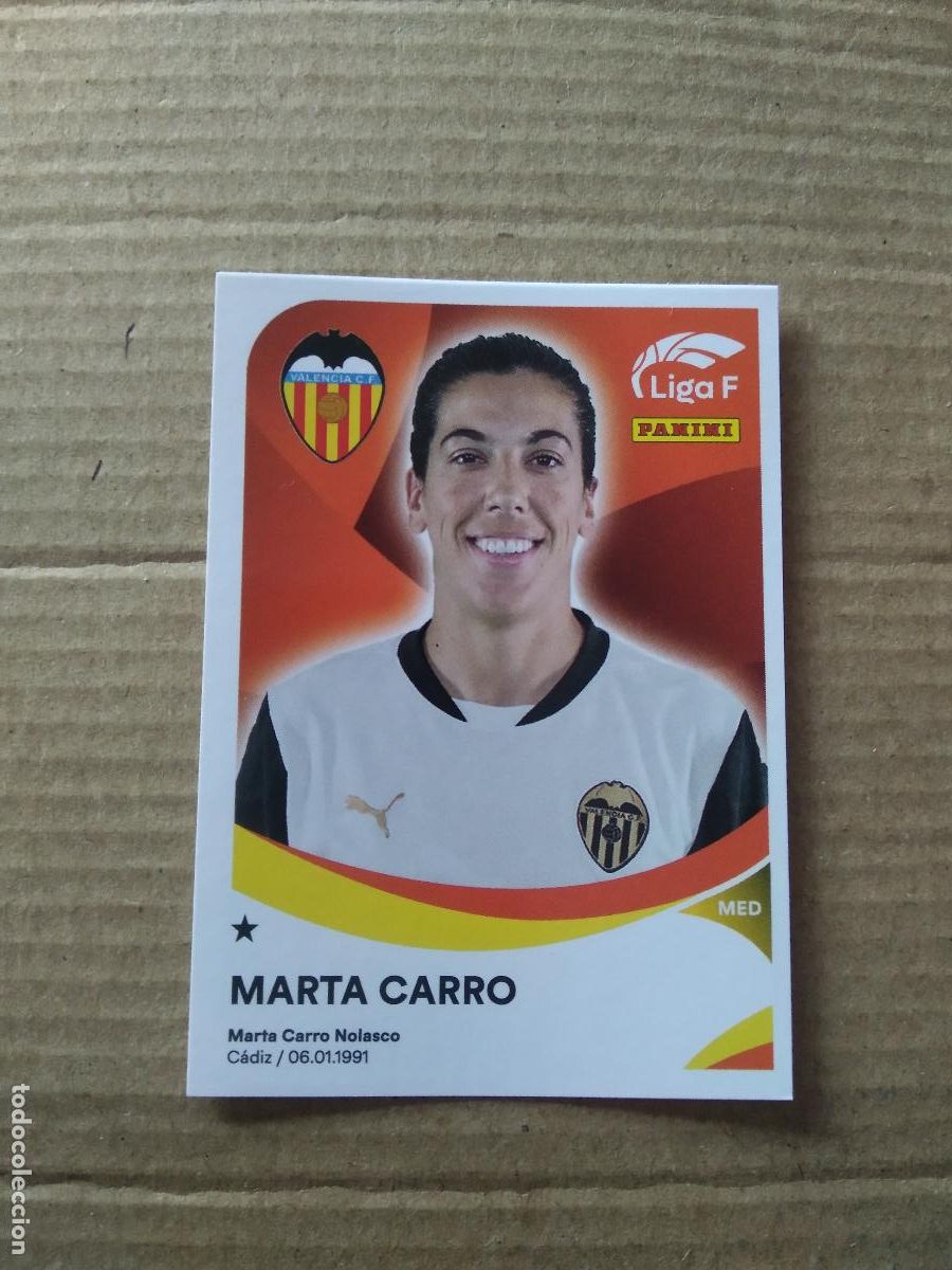 Fu&szlig;ball-Sticker: 312 MARTA CARRO VALENCIA CROMO PANINI LIGA F 24-25 FUTBOL FEMENINO 2024-2025