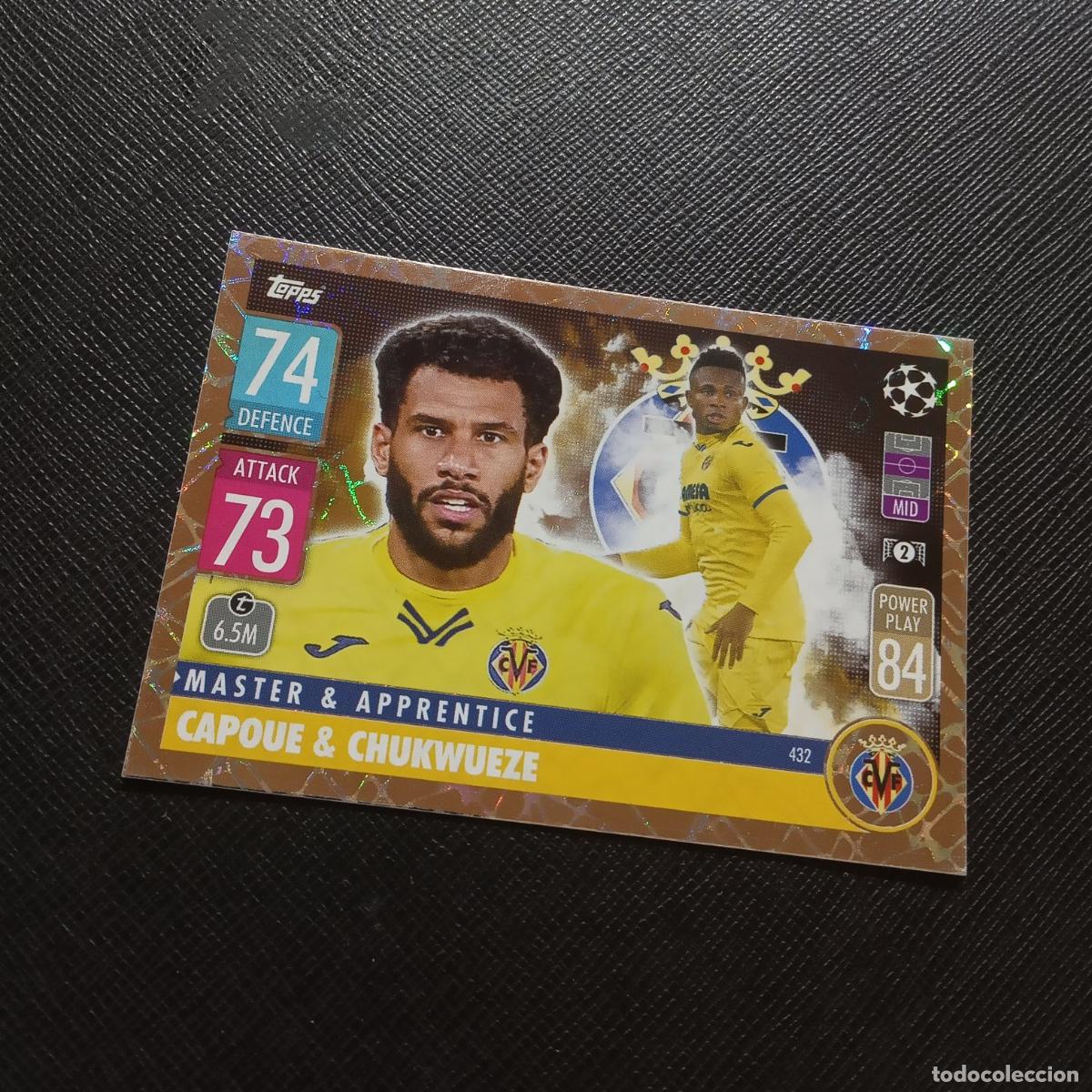 Cromos de f&uacute;tbol: 432 CAPOUE CHUKWUEZE VILLARREAL TOPPS MATCH ATTAX 2021 2022 FUTBOL 21 22 - A127 PG433