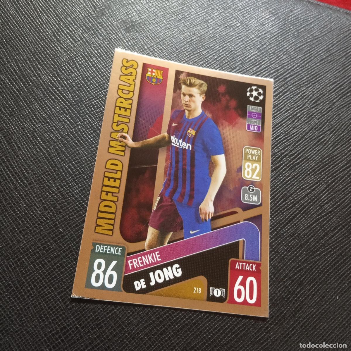 Fu&szlig;ball-Sticker: 218 DE JONG BARCELONA TOPPS MATCH ATTAX 2021 2022 FUTBOL 21 22 - A127 PG514