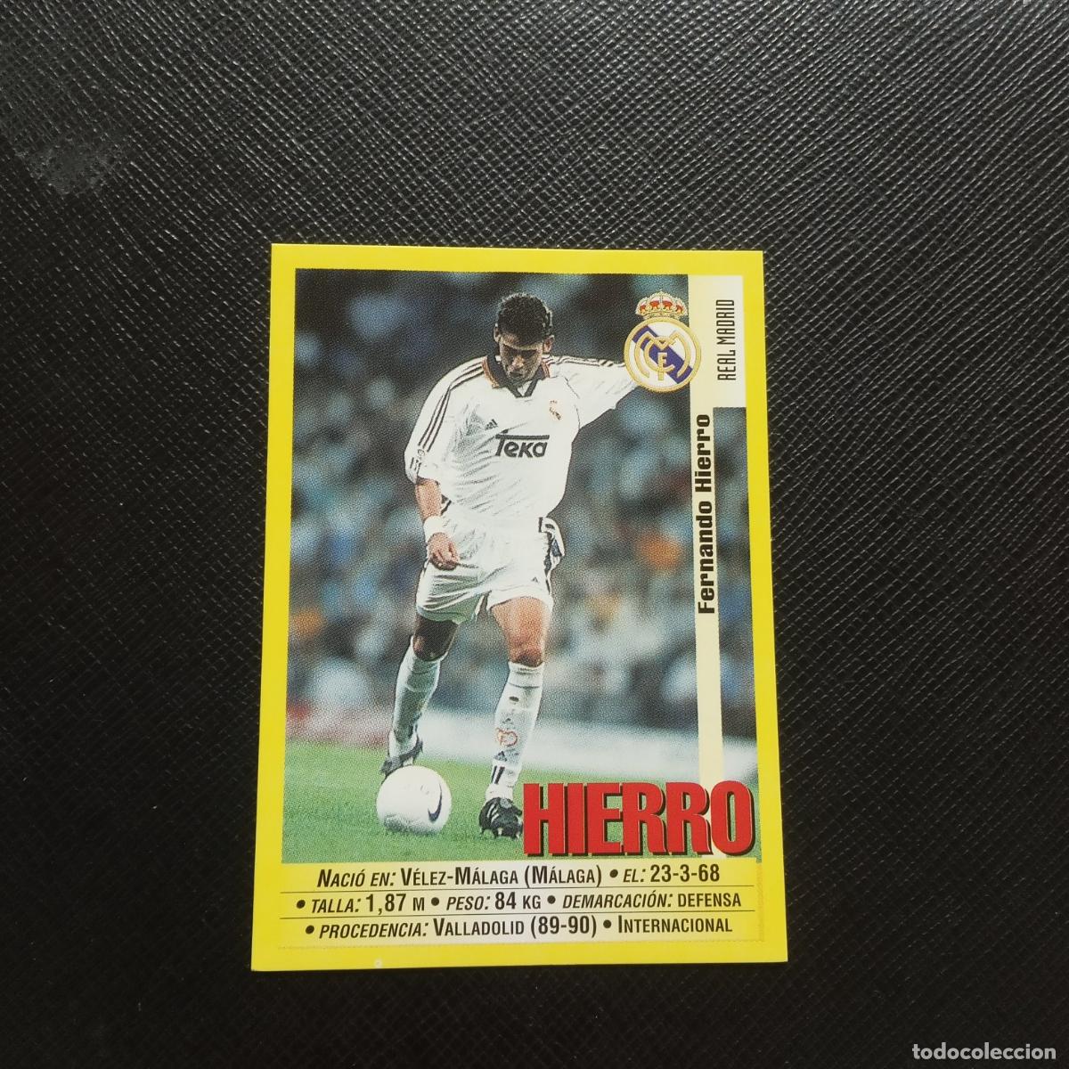 Cromos de Futebol: 23 HIERRO REAL MADRID PANINI 1999 2000 CROMO FUTBOL LIGA 99 00 - SIN PEGAR - A112 PG37