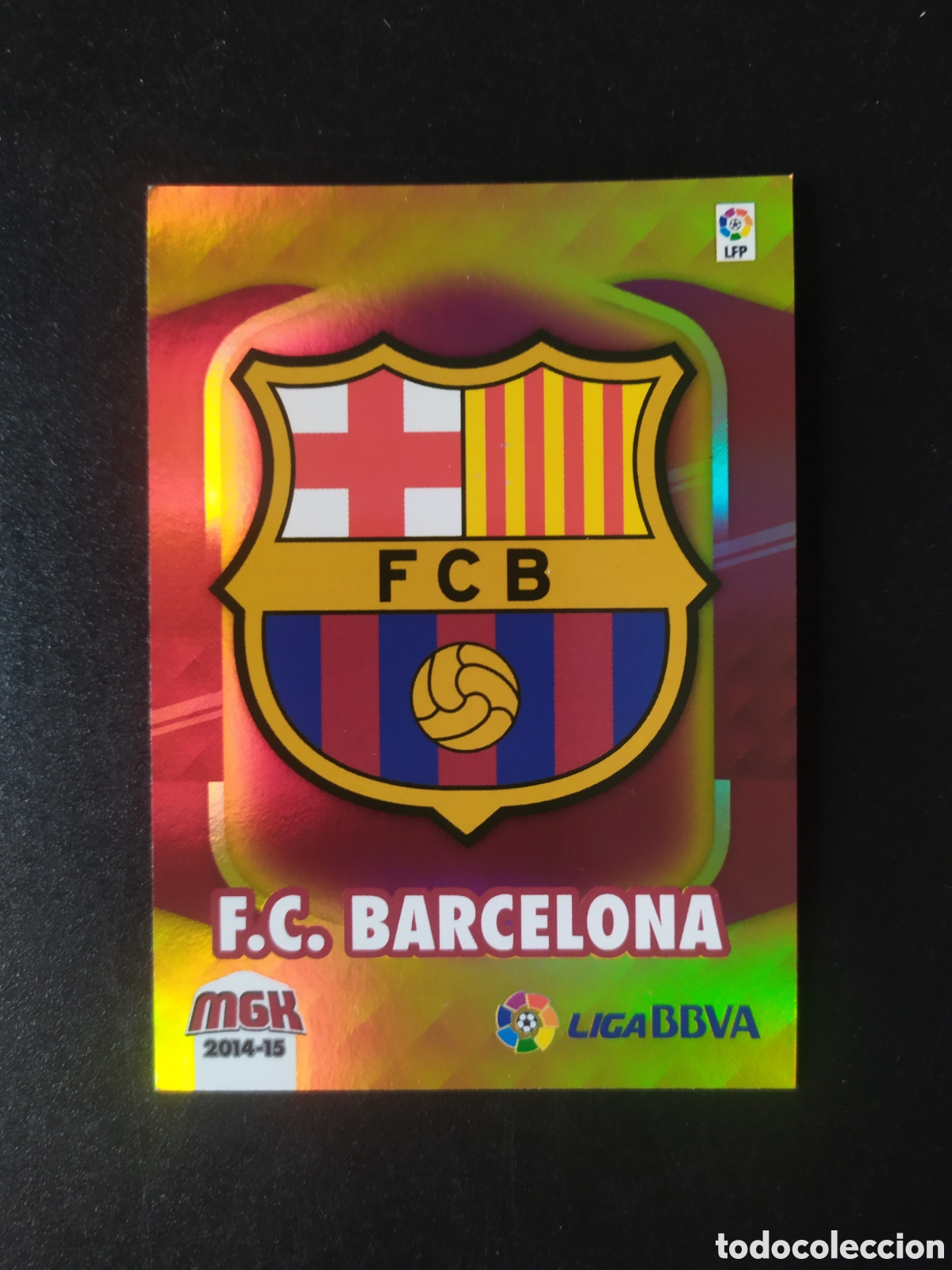 Cromos de f&uacute;tbol: Megacracks 2014 2015 14 15 panini escudo n&ordm; 55 Barcelona