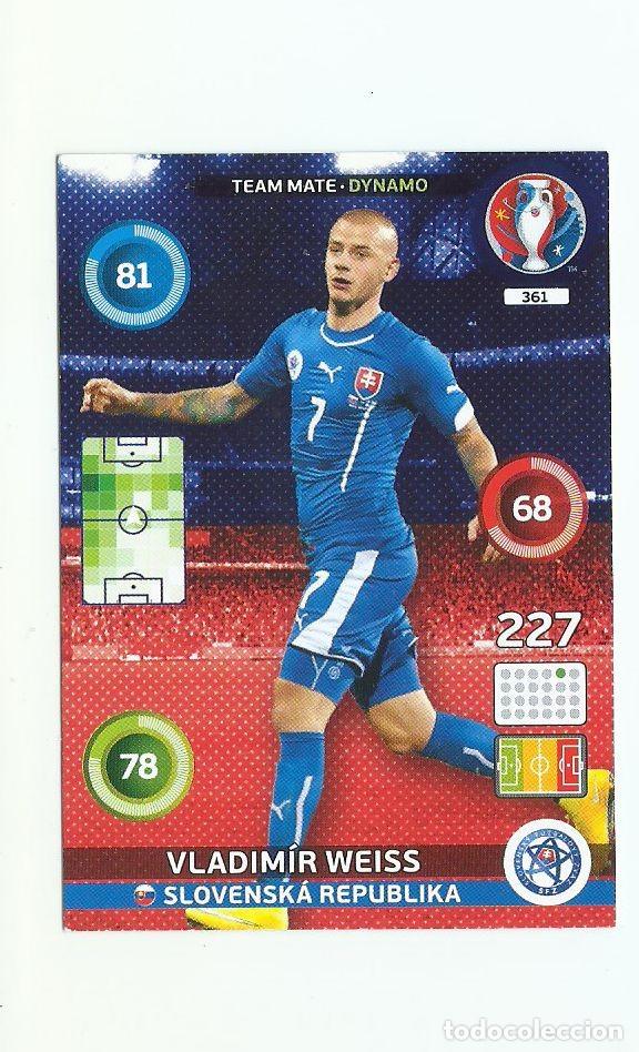 Cromos de f&uacute;tbol: ADRENALYN UEFA EURO 2016 361 WEIS SLOVENSKA NUEVO PERFECTO