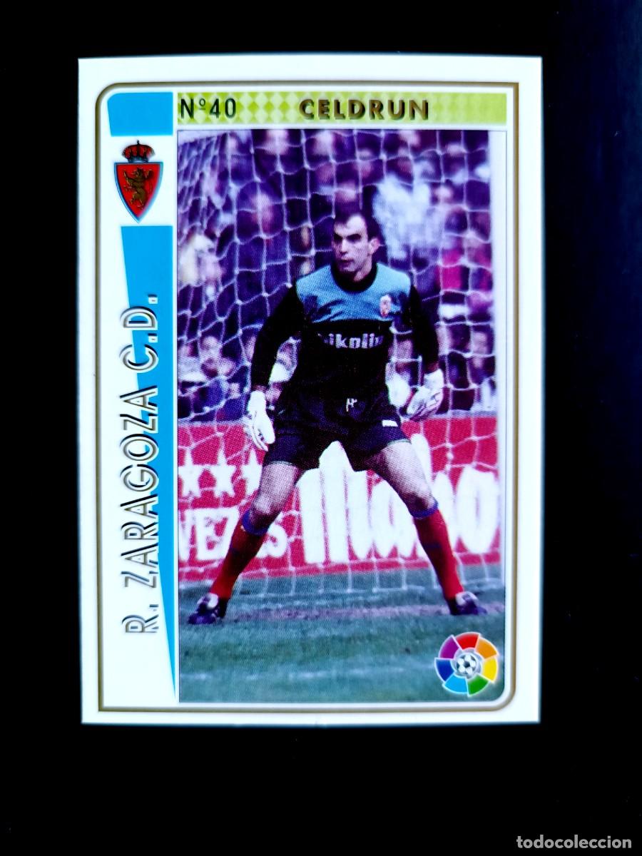 Fu&szlig;ball-Sticker: 40 CEDR&Uacute;N (ERROR, PONE CELDR&Uacute;N) - REAL ZARAGOZA - MUNDICROMO 94/95