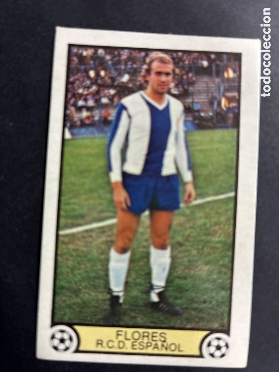 Football Stickers: CROMO NUNCA PEGADO FUTBOL FLORES R.C.D ESPA&Ntilde;OL LIGA 79 - 80 EDITORIAL ESTE