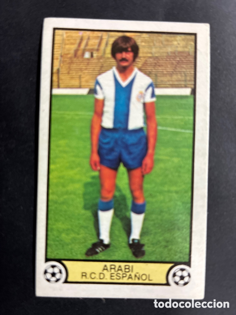 Football Stickers: CROMO NUNCA PEGADO FUTBOL ARABI R.C.D ESPA&Ntilde;OL LIGA 79 - 80 EDITORIAL ESTE