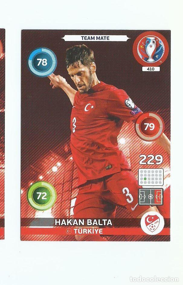 Cromos de f&uacute;tbol: ADRENALYN UEFA EURO 2016 410 BALTA TURQUIA NUEVO PERFECTO