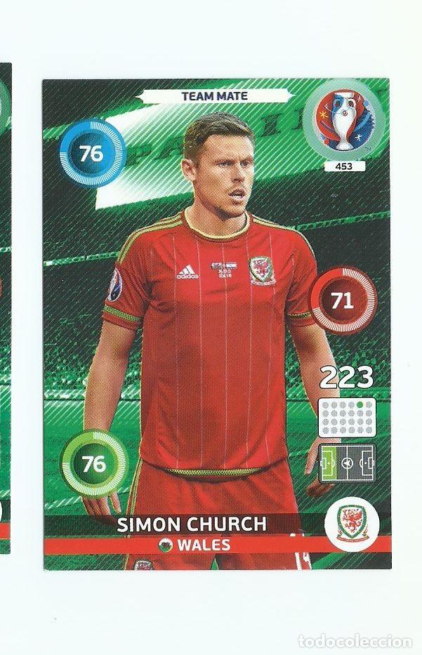 Figurine di Calcio: ADRENALYN UEFA EURO 2016 453 CHURCH GALES NUEVO PERFECTO