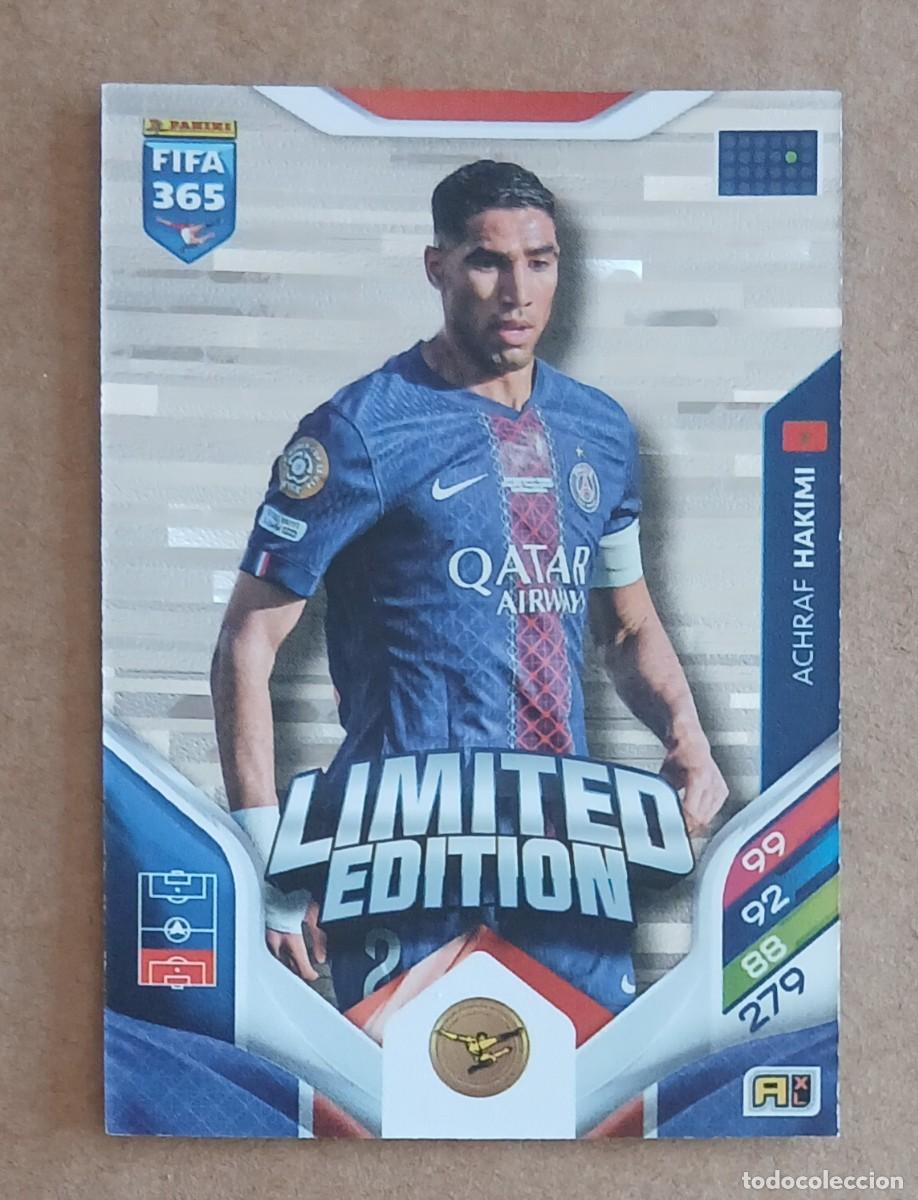 Fu&szlig;ball-Sticker: CROMO DE ACHRAF HAKIMI PSG LIMITED EDITION ADRENALYN XL FIFA 365 2025-2026. Nuevo.