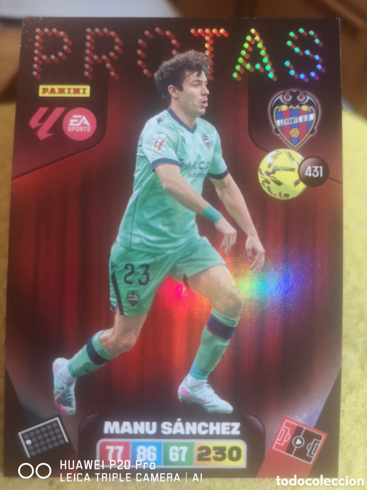 Fu&szlig;ball-Sticker: ADRENALYN XL 2025 - 26 / 25 - 26 - PROTAS 431 - MANU SANCHEZ - LEVANTE