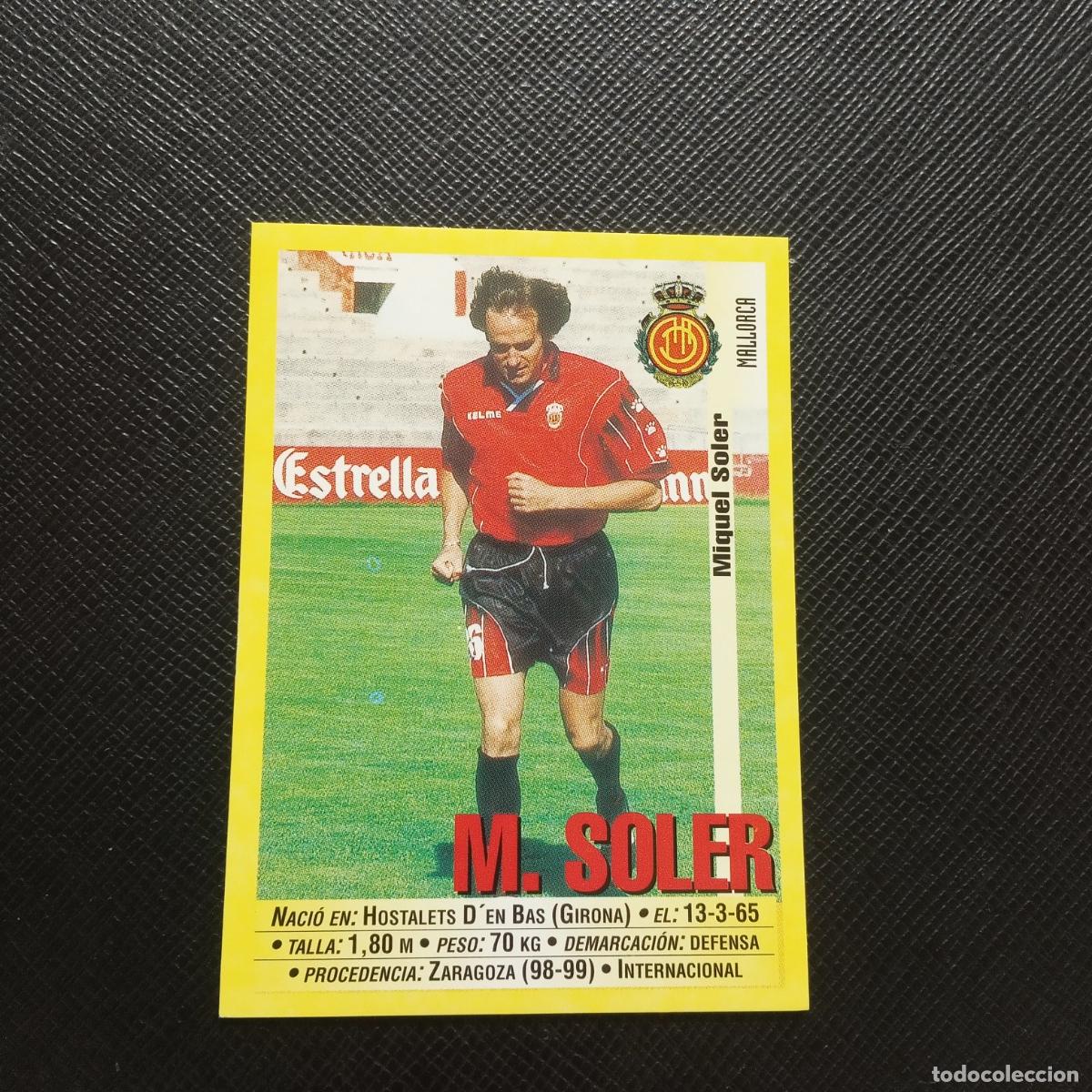 Figurine di Calcio: 44 M SOLER MALLORCA PANINI 1999 2000 CROMO FUTBOL LIGA 99 00 SIN PEGAR - A112 PG100
