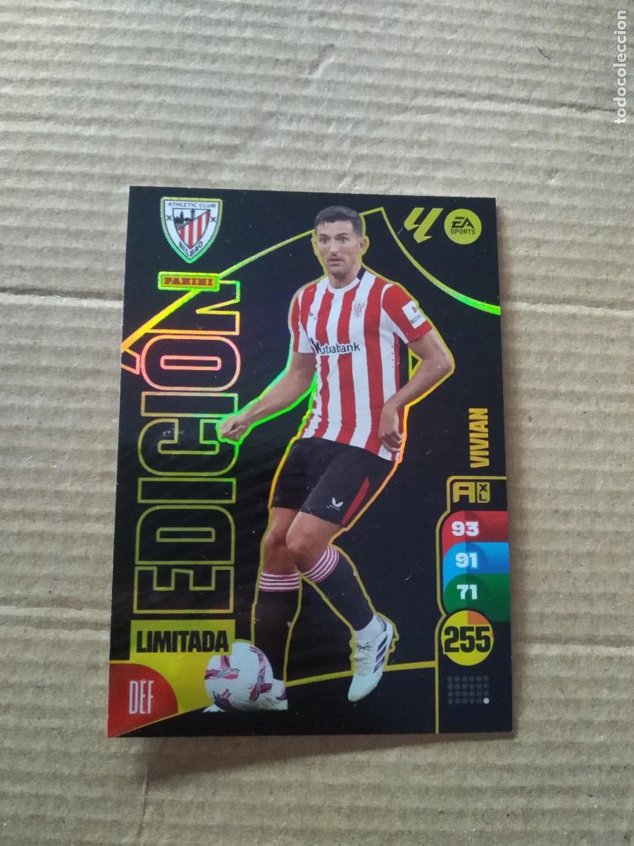 Cromos de F&uacute;tbol: VIVIAN ATHLETIC CLUB BILBAO EDICION LIMITADA CROMO FUTBOL PANINI ADRENALYN 2024-2025 LIGA 24-25