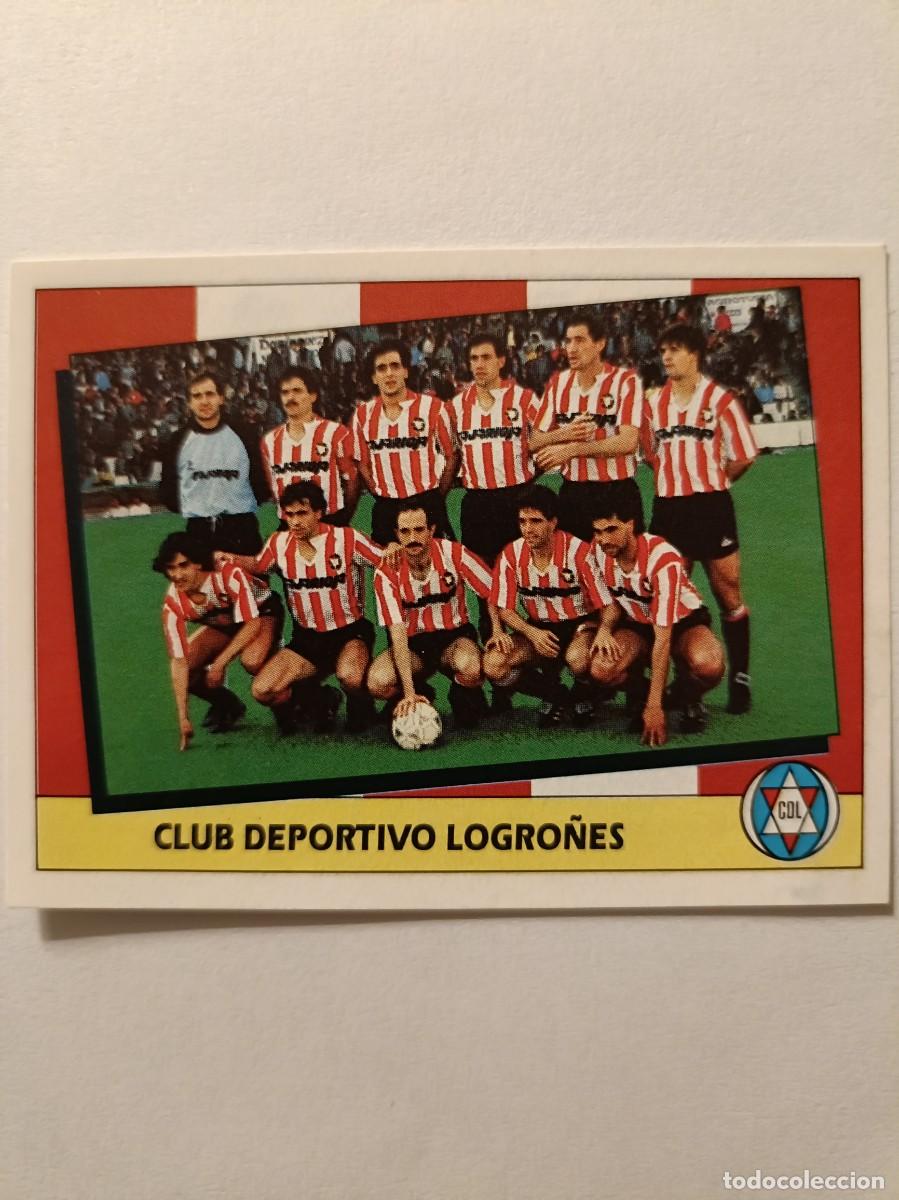 Cromos de Futebol: ALINEACION C.D. LOGRO&Ntilde;ES LIGA 87/88 ESTE