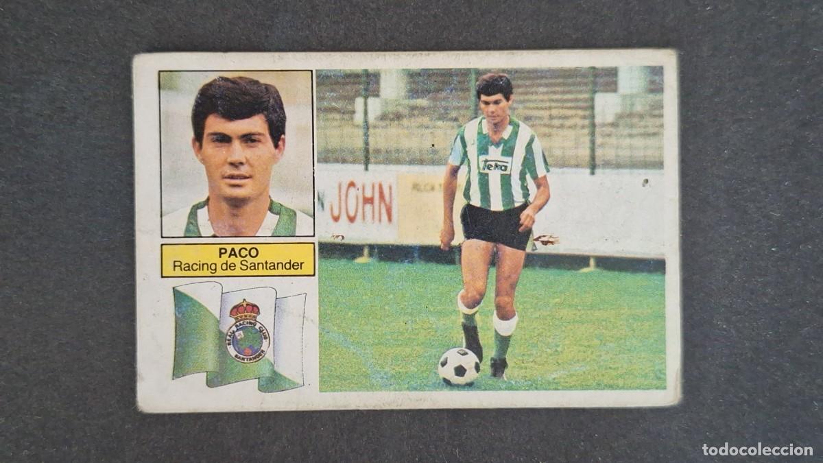 Fu&szlig;ball-Sticker: L4 PACO RACING DE SANTANDER FICHAJE 11 LIGA ESTE 1982 1983 82 83 DEPEGADO RECUPERADO