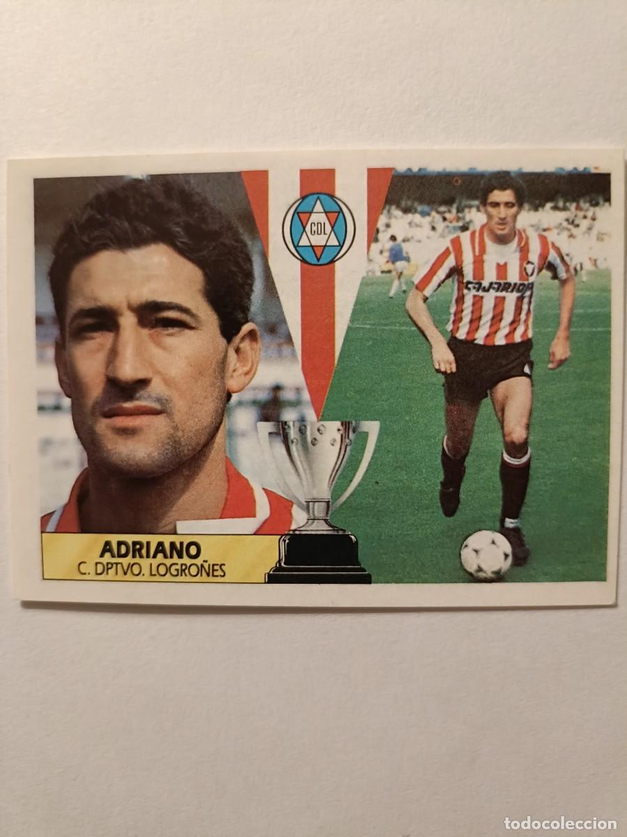 Figurine di Calcio: ADRIANO C.D. LOGRO&Ntilde;ES LIGA 87/88 ESTE